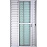 Porta de Alumínio Balcão 3 Folhas Móveis com Fechadura Linha Premium:2,10 X 1,50/branco - 1