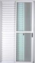 Ver imagem 3 de Porta de Alumínio Balcão 3 Folhas Móveis com Fechadura Linha Premium:2,10 X 1,50/branco