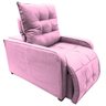 Poltrona Retratil e Reclinavel Com Rodape Regulavel Azera Rosa - 3
