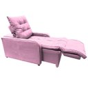 Ver imagem 1 de Poltrona Retratil e Reclinavel Com Rodape Regulavel Azera Rosa