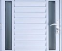 Ver imagem 3 de Porta de Alumínio Palheta com Visor Duplo 210 x 70 Direita Linha All Soft Cor Branco