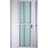 Porta de Aluminio Balcão 3 Folhas Móveis com Fechadura Linha Premium:2,10 X 1,20/branco - 1