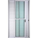 Ver imagem 1 de Porta de Aluminio Balcão 3 Folhas Móveis com Fechadura Linha Premium:2,10 X 1,20/branco
