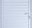 Ver imagem 2 de Porta de Aluminio Palheta Ventilada Esquerda Linha Premium:2,10 X 0,90/branco