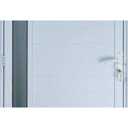 Porta de Alumínio Lambril com Visor Cor Branco 210 x 90 Direita Linha All Soft - 3