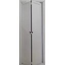 Ver imagem 1 de Porta Camarão de Alumínio Branco Lambril 2,10 x 0,70 com Kit Trilho e Puxador Argola Lux Direita