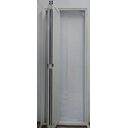 Ver imagem 3 de Porta Camarão de Alumínio Branco Lambril 2,10 x 0,70 com Kit Trilho e Puxador Argola Lux Direita
