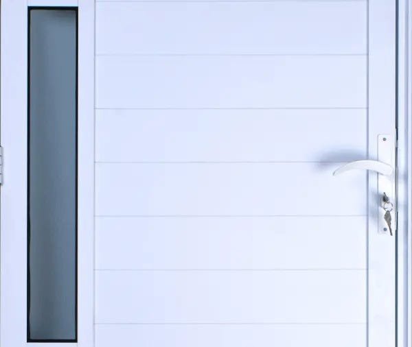 Porta de Alumínio Lambril com Visor Cor Branco 210 x 80 Direita Linha All Soft - 2