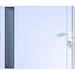 Porta de Alumínio Lambril com Visor Cor Branco 210 x 80 Direita Linha All Soft - 2