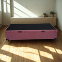 Ver imagem 3 de Cama Box Baú Solteiro Suede Rosé com Pistão a Gás - Imperium do Sono
