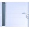 Porta de Aluminio Lambril Visor Lateral Linha Premium:2,10 X 0,70/direita/branco - 2