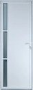 Ver imagem 1 de Porta de Aluminio Lambril Visor Lateral Linha Premium:2,10 X 0,70/direita/branco