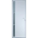 Ver imagem 1 de Porta de Aluminio Lambril Visor Lateral Linha Premium:2,10 X 0,70/direita/branco