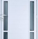 Ver imagem 2 de Porta de Alumínio Lambril com Visor Duplo Cor Branco 210 x 100 Direita Linha All Soft