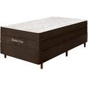 Ver imagem 1 de Cama Box + Colchão Solteiro King Santa Cruz Marrom Molas Ensacadas Euro Pillow 96x203x72cm