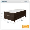 Ver imagem 2 de Cama Box + Colchão Solteiro King Santa Cruz Marrom Molas Ensacadas Euro Pillow 96x203x72cm