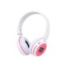Fone de Ouvido Bluetooth com Visor Sd Card P2 Fm N65 Rosa e Branco - 2