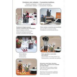 Faqueiro De Aço Inox 27 Pçs Serve Até 6 Pessoas, Inclui Pote Container De Plástico Com Tampa E Aces - 4