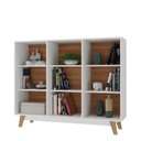 Ver imagem 2 de Estante para Quarto Velora Espresso Móveis Branco/Nogal