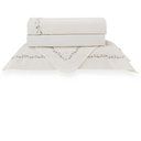 Ver imagem 3 de Jogo de Cama Casal 300 Fios Bordado Gardens - Casa K Off White/verdes/250