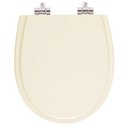 Ver imagem 1 de Assento Sanitario Poliester com Amortecedor Polo Marfim (bege Claro) para Vaso Hervy