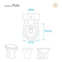 Ver imagem 2 de Assento Sanitario Poliester com Amortecedor Polo Marfim (bege Claro) para Vaso Hervy