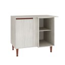 Ver imagem 1 de Balcão de Canto para Cozinha New 90 X 86 Cm 1 Porta Mdp Legno Nogueira - Clicklar