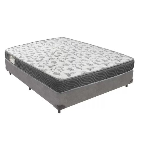 Cama Box Casal Iso 100 Espuma D33 138x188 Cinza - Ortobom