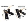Dobradiça Pino Porta Pivotante Inox 304 Preto até 450 Kg Não Enferruja - 5