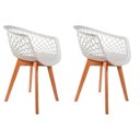 Ver imagem 1 de Kit 2 Cadeiras de Jantar Web Pé Wood Modelo Premium Madeira Maciça Original Branco