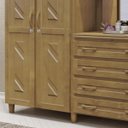 Ver imagem 4 de Guarda-roupa 10 Portas 4 Gavetas Capelinha Imbuia Madeira Pinus - Cavazotto