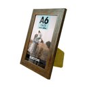 Ver imagem 2 de Kit 4 Porta Retrato 10x15 A6 Apoio Decorativo Moldura com Vidro Foto Decor:tabaco