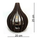 Ver imagem 3 de Luminária Abajur de Mesa Capadócia Mod. Gota Tabaco