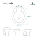 Ver imagem 3 de Tampa de Vaso Polipropileno Leiria Branco para Bacia Luzarte
