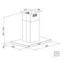 Ver imagem 3 de Coifa de Ilha Tramontina New Dritta Isla em Aço Inox 90 Cm 220 V - 95800018