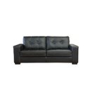 Ver imagem 1 de Conjunto Sofá de Couro Punto 3 Lugares Preto Pigmentado - Mempra