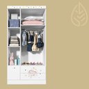 Ver imagem 3 de Guarda-roupa Kids 2 Portas 3 Gavetas - Smile Serpil