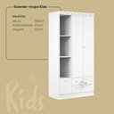 Ver imagem 2 de Guarda-roupa Kids 2 Portas 3 Gavetas - Smile Serpil