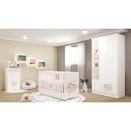 Guarda-roupa Kids 2 Portas 3 Gavetas - Smile Serpil - 5