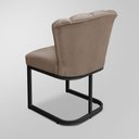 Ver imagem 5 de Kit 04 Cadeiras de Jantar Flor Escritório - Base Ferro Preto - Capuccino