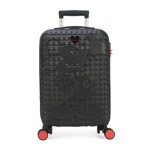 Mala Mickey Mouse Polo King Infantil Para Viagem De Bordo Com Rodinhas 360°