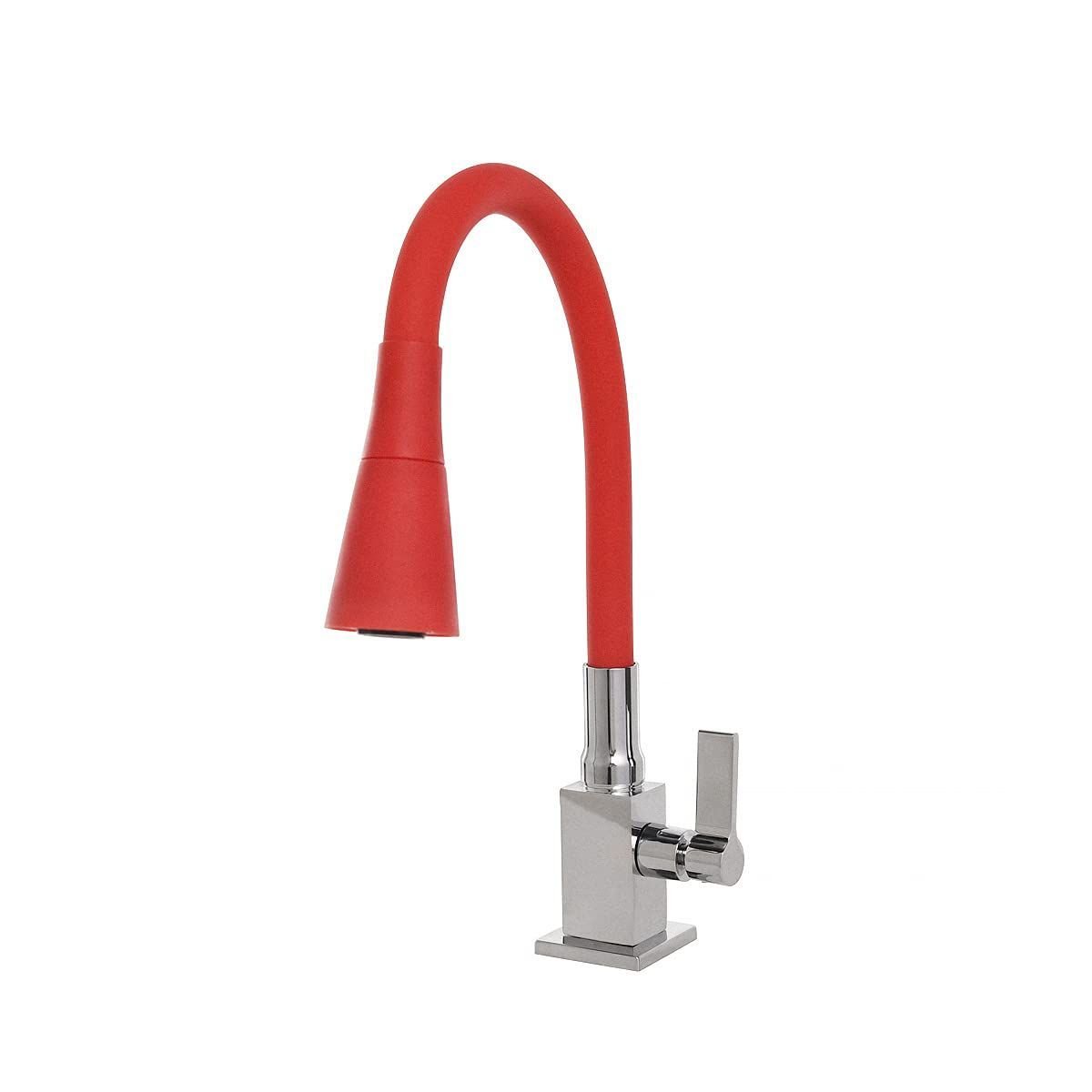 Torneira Filtro Gourmet Flexível Cozinha Bancada Vermelho Luxo - 1