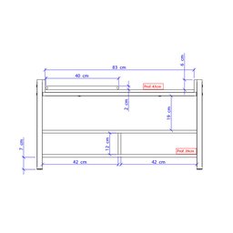 Sapateira com Banco Marrom e Tubos Pretos Carraro - 5 Sapateira com Banco Marrom e Tubos Pretos Carraro - 5