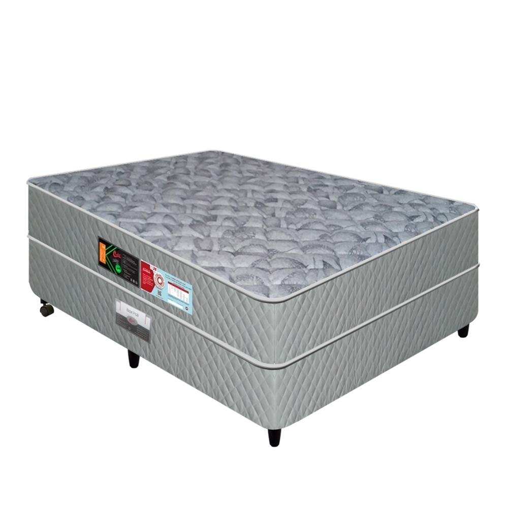 Base para Box Casal Poli 1,38x1,88x0,27 metros em Madeira Cor Cinza ...