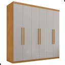 Ver imagem 4 de Guarda Roupa 6 Portas e 4 Gavetas Arujá Naturalle Off White