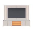Ver imagem 2 de Painel TV até 75" Chanfrado Bancada 4 Portas 243cm com LED Jasmine C04 - D'Rossi