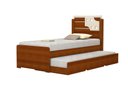 Ver imagem 2 de Bicama Infantil Solteiro Luiza com Cama Auxiliar:Cinamomo/Off