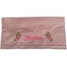 Toalha Banho Bordada Personalizada Duas Lindas Rosas. Cor: Rosa Dohler Artesanalle - 1