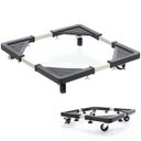 Ver imagem 3 de Suporte com Rodinhas Ajustavel Kit 2 Uni Fogao Geladeira Maquina de Lavar Eletrodomestico Base Antid