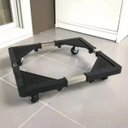 Ver imagem 5 de Suporte com Rodinhas Ajustavel Kit 2 Uni Fogao Geladeira Maquina de Lavar Eletrodomestico Base Antid